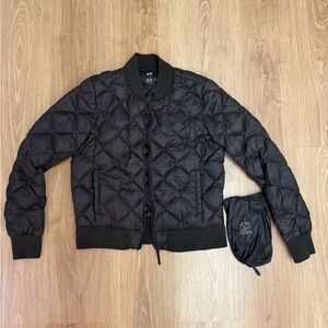 Uniqlo Women’s Olive Quilted Jacket Sz S